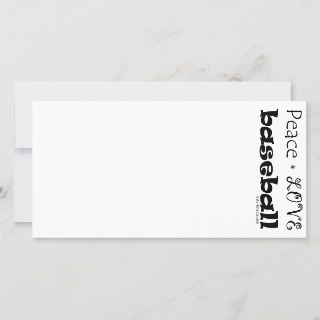 Peace Love Baseball (Voorkant)