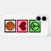 Peace Love Basketball Case-Mate iPhone Case (Achterkant (horizontaal))