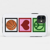 Peace Love Basketball Case-Mate iPhone Case (Achterkant (horizontaal))