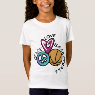 Peace Love Basketball T-shirt