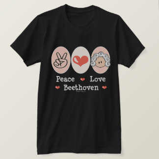 Peace Love Beethoven T shirt