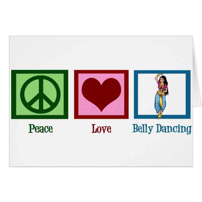 Peace Love Belly Dancing (Devant horizontal)