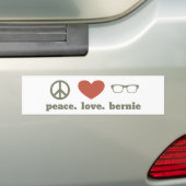 Peace Love Bernie Sanders Bumper Stickers (En voiture)
