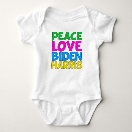 Peace Love Biden Harris Romper (Voorkant)