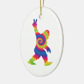 Peace Love Bigfoot - Bigfoot Lovers Keramisch Ornament (Links)