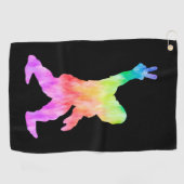 Peace Love Bigfoot Golfhanddoek (Horizontaal)