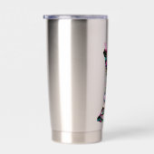 Peace Love Bigfoot Hippie Funny Bigfoot Lover Geïsoleerde Drinkbeker (Rechts)