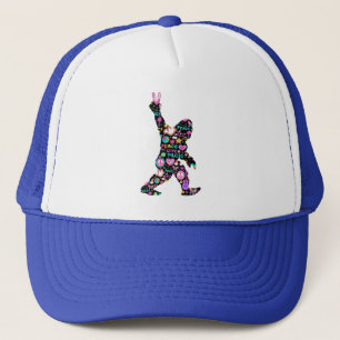 Peace Love Bigfoot Hippie Funny Bigfoot Lover Trucker Pet