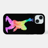 Peace Love Bigfoot iPhone 15 Hoesje (Achterkant horizontaal)