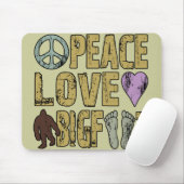 Peace Love Bigfoot Muismat (Met muis)