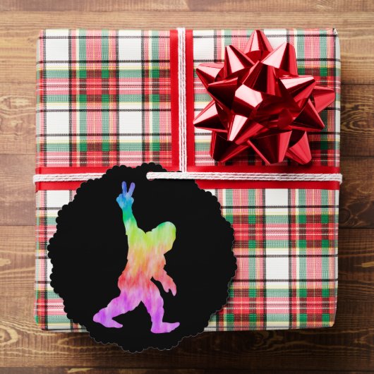 Peace Love Bigfoot Ornament Kaart (Insitu (Geschenk))