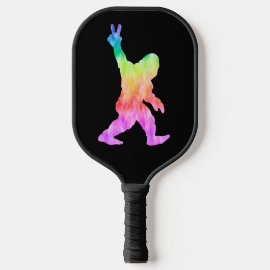 Peace Love Bigfoot Pickleball Paddle (Voorkant)