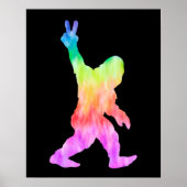 Peace Love Bigfoot Poster (Voorkant)