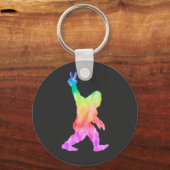 Peace Love Bigfoot Sleutelhanger (Voorkant)