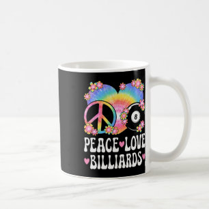Peace Love Biljart Lover 60s 70s Hippie Outfit B Koffiemok