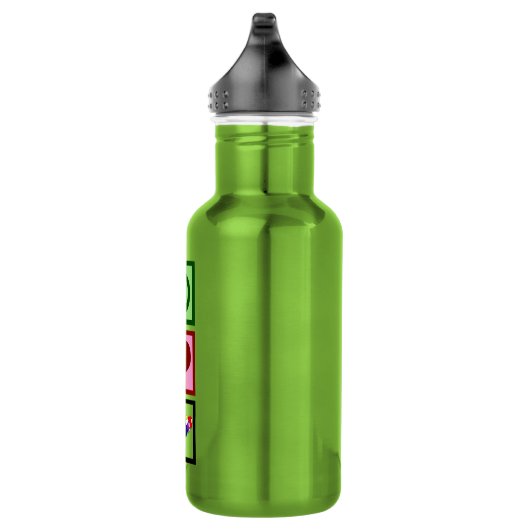 Peace Love Billiards Waterfles (Rechts)