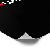 Peace Love Bingo Funny Lucky Gambling Poster (Hoek)