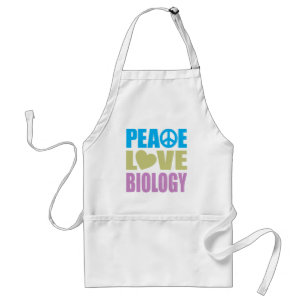 Peace Love Biology Standaard Schort