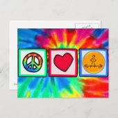Peace, Love, Bodybuilding Briefkaart (Voorkant / Achterkant)