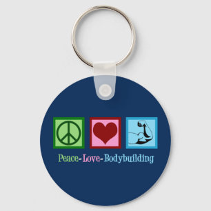 Peace Love Bodybuilding Sleutelhanger