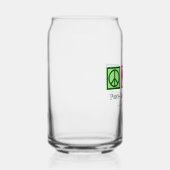 Peace Love Boekhouding Custom Accountant Bedrijf Blikvorm Glas (Rechts)