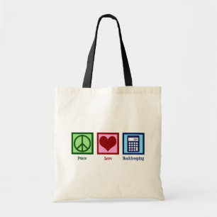 Peace Love Booksing Tote Bag