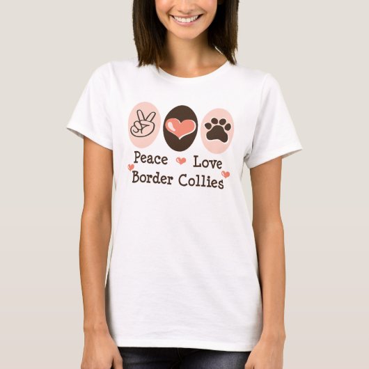 Peace Love Border Collies Tanktop (Voorkant)