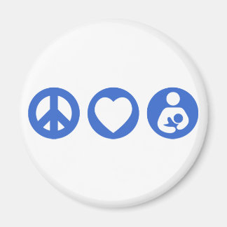 Peace Love Borstvoeding Magneet