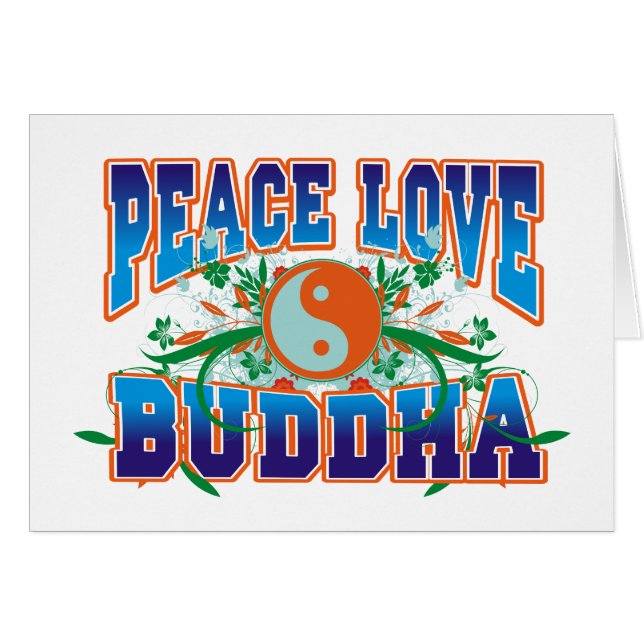 Peace Love Buddha (Voorkant Horizontaal)