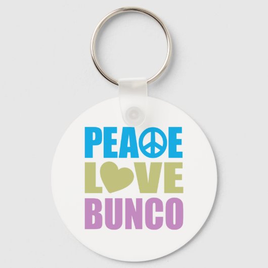 Peace Love Bunco Sleutelhanger (Voorkant)