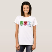Peace Love Bunnies T-shirt (Voorkant volledig)