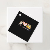 Peace Love buschauffeur geschenken Kinder Mannen V Bedankjes Labels (In situ)