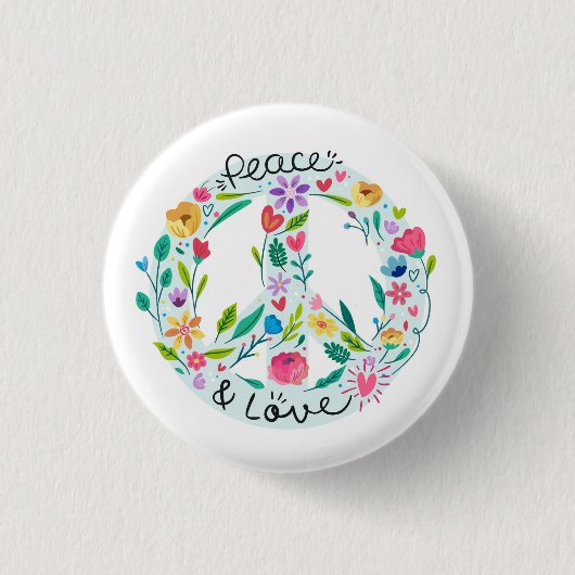 Peace Love Button (Voorkant)