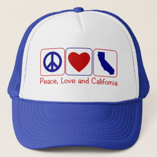 Peace Love California Trucker Pet