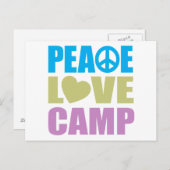 Peace Love Camp Briefkaart (Voorkant / Achterkant)