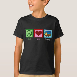 Peace Love Camping Kinder T-shirt