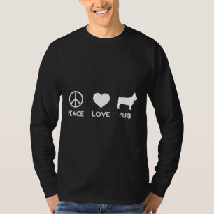 Peace Love Carlin Funny Dog Lover Classic T-Shirt