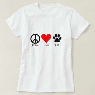 Peace Love Cat T-shirt
