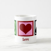 Peace Love Cats Cute Koffiemok (Center)