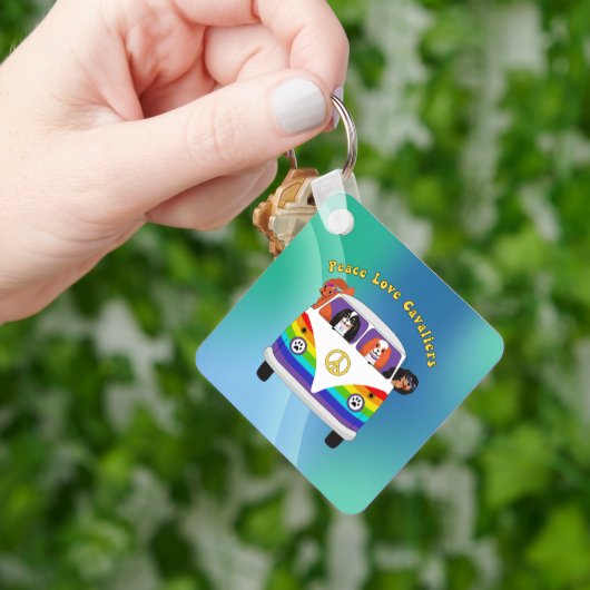 Peace Love Cavaliers Sleutelhanger (Hand)