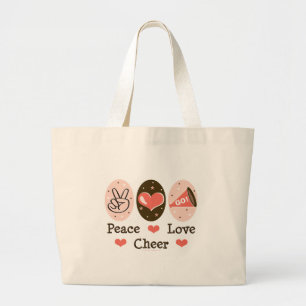 Peace Love Cheer Cheerlead Tas