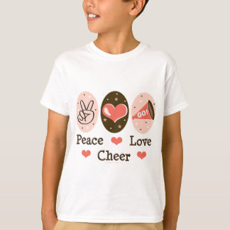 Peace Love Cheer Kinder T shirt