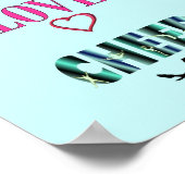 PEACE LOVE CHEER POSTER (Coin)