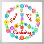 Peace Love Cheerleading Poster (Voorkant)