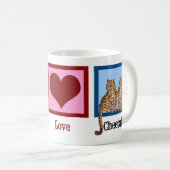 Peace Love Cheetahs Koffiemok (Voorkant rechts)