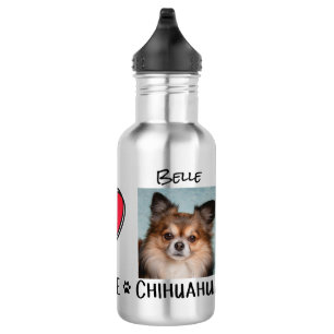 Peace Love Chihuahua Hondenliefhebbers Waterfles