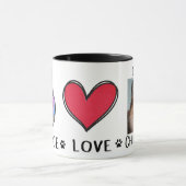 Peace Love Chihuahua Love Mug (Centre)