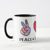 Peace Love Chihuahua Love Mug (Gauche)