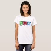 Peace Love Chiropractic - Cute Chiropractor T-shirt (Voorkant volledig)