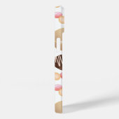 Peace Love Chocolade Snoep Hart Patroon Case-Mate iPhone Case (Achterkant / Rechts)